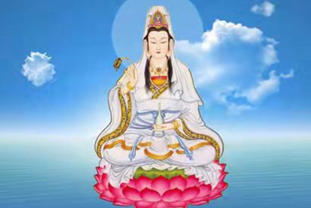 三业相应，观音大悲殊胜力 虔诚相应获加持。