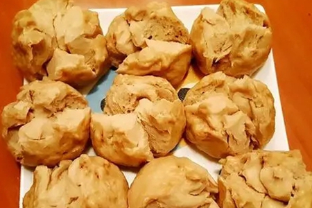 素食广场—-红糖豆渣馒头