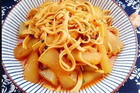 素食养生–冬瓜豆腐丝