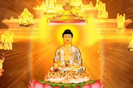 真诚祈愿我们一起走向圆满的佛土世界！