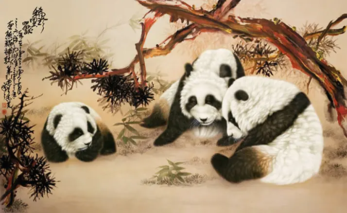 熊猫-南无羌佛五明展显-工巧明