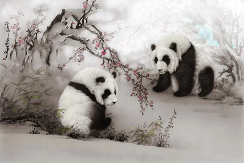 熊猫-南无羌佛五明展显-工巧明