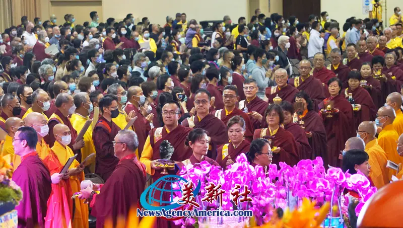 世界佛教總部盛大舉辦 恭迎南無第三世多杰羌佛佛誕法會-美新社-图片2